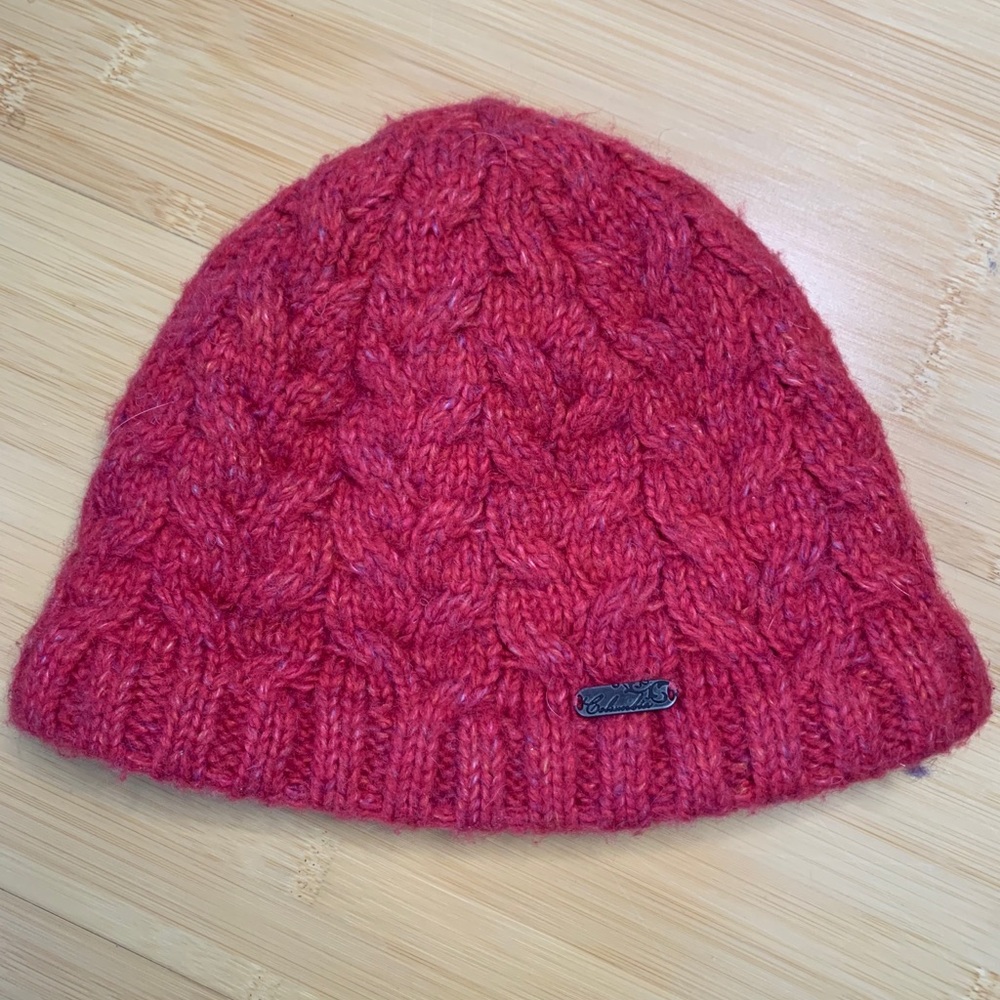 Columbia Pink Wool Hat